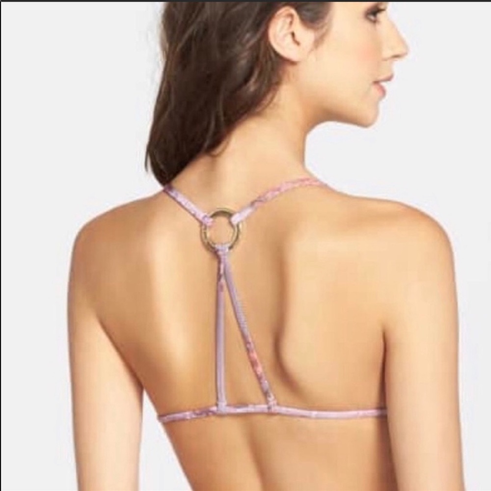 NWT Wildfox Boho Floral String Bikini Top - Picture 2 of 9